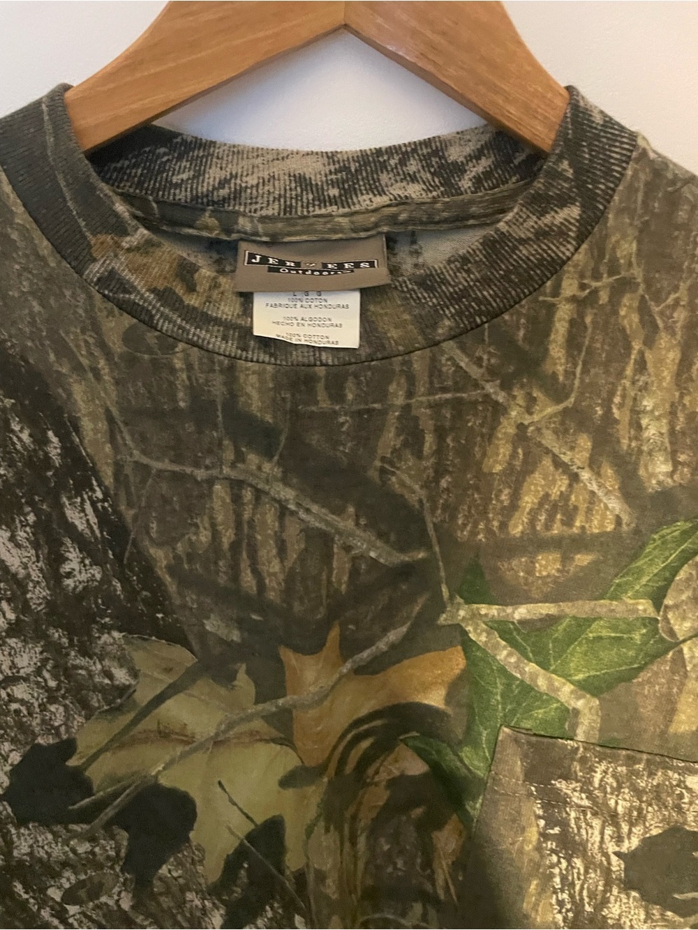 Jerzees Olive & Brown Camouflage Short-Sleeve Tee